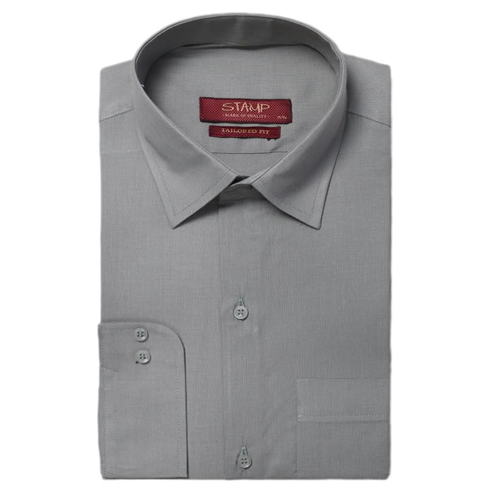 Men's Formal Shirt - Light Grey, Men, Shirts, Chase Value, Chase Value