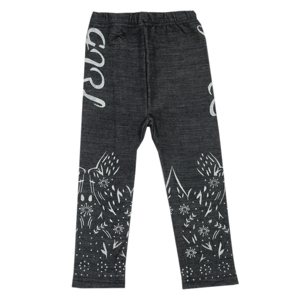 Girls Denim Tight - Denim Blue, Girls Tights Leggings & Pajama, Chase Value, Chase Value