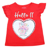 Girls Half Sleeves T-Shirt - Red, Kids, Girls T-Shirts, Chase Value, Chase Value