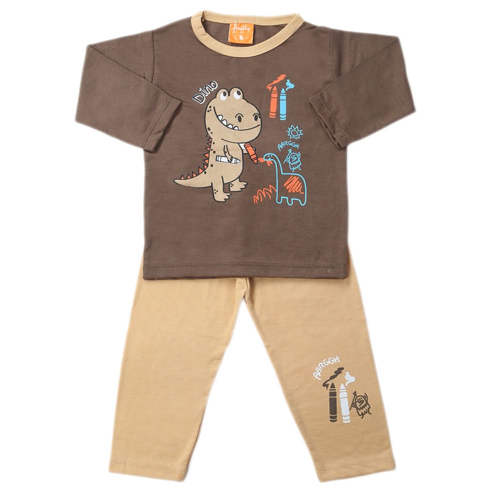 Boys Full Sleeves Suit - Dark Brown, Kids, Boys Sets And Suits, Chase Value, Chase Value