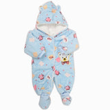 Newborn Full Sleeves Unisex Romper JA01 - Blue, Kids, NB Boys Rompers, Kids, NB Girls Rompers, Chase Value, Chase Value