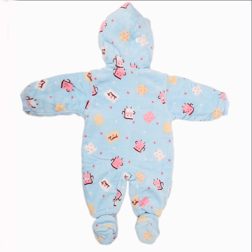 Newborn Full Sleeves Unisex Romper JA01 - Blue, Kids, NB Boys Rompers, Kids, NB Girls Rompers, Chase Value, Chase Value