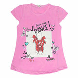 Girls Half Sleeves T-Shirt 8496 - Pink, Kids, Girls T-Shirts, Chase Value, Chase Value