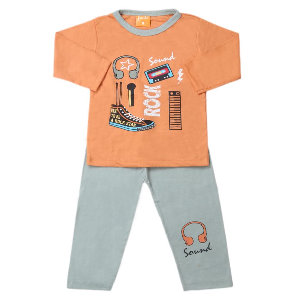 Boys Full Sleeves Suit - Peach, Kids, Boys Sets And Suits, Chase Value, Chase Value