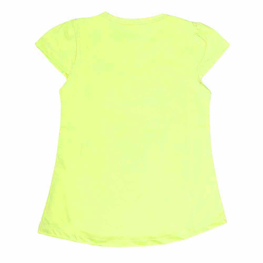 Girls Half Sleeves T-Shirt 8496 - Yellow, Kids, Girls T-Shirts, Chase Value, Chase Value
