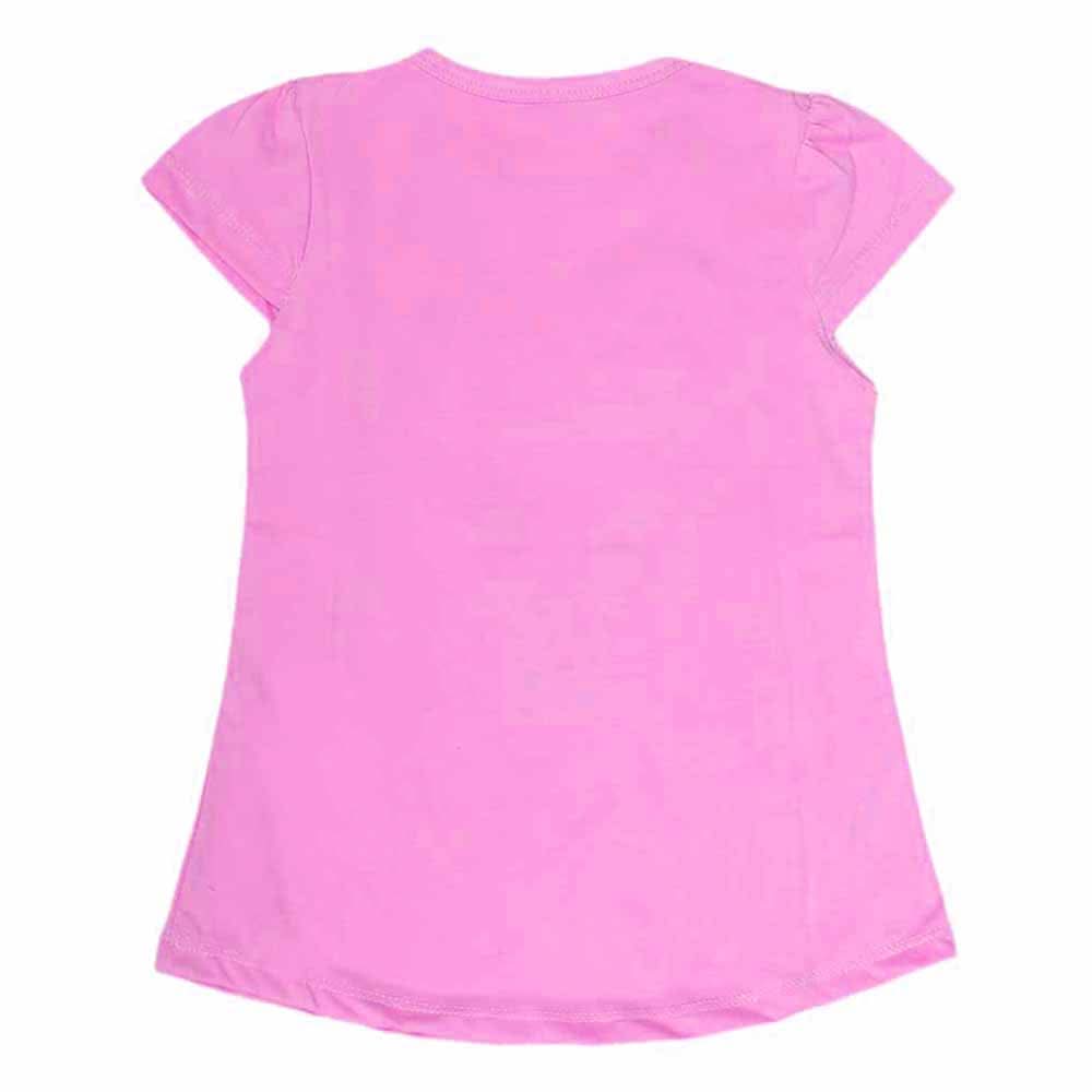 Girls Half Sleeves T-Shirt 8496 - Pink, Kids, Girls T-Shirts, Chase Value, Chase Value