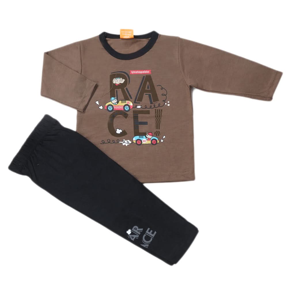 Boys Full Sleeves Suit - Dark Brown, Kids, Boys Sets And Suits, Chase Value, Chase Value