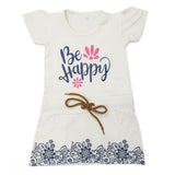 Girls Half Sleeves Long T-Shirt - Cream, Kids, Girls T-Shirts, Chase Value, Chase Value