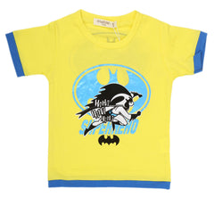 Boys Half Sleeves T-Shirt - Yellow, Kids, Boys T-Shirts, Chase Value, Chase Value