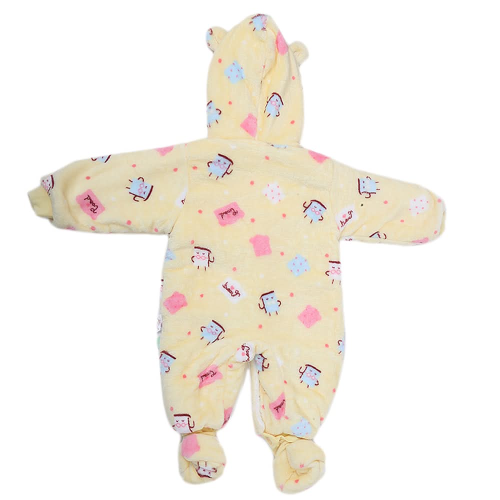 Newborn Full Sleeves Unisex Romper JA01 - Yellow, Kids, NB Boys Rompers, Kids, NB Girls Rompers, Chase Value, Chase Value