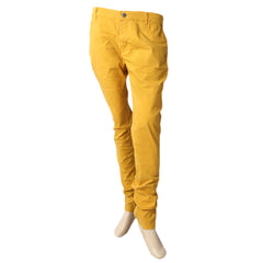 Women's Cotton Pant - Mustard, Women Pants & Tights, Chase Value, Chase Value