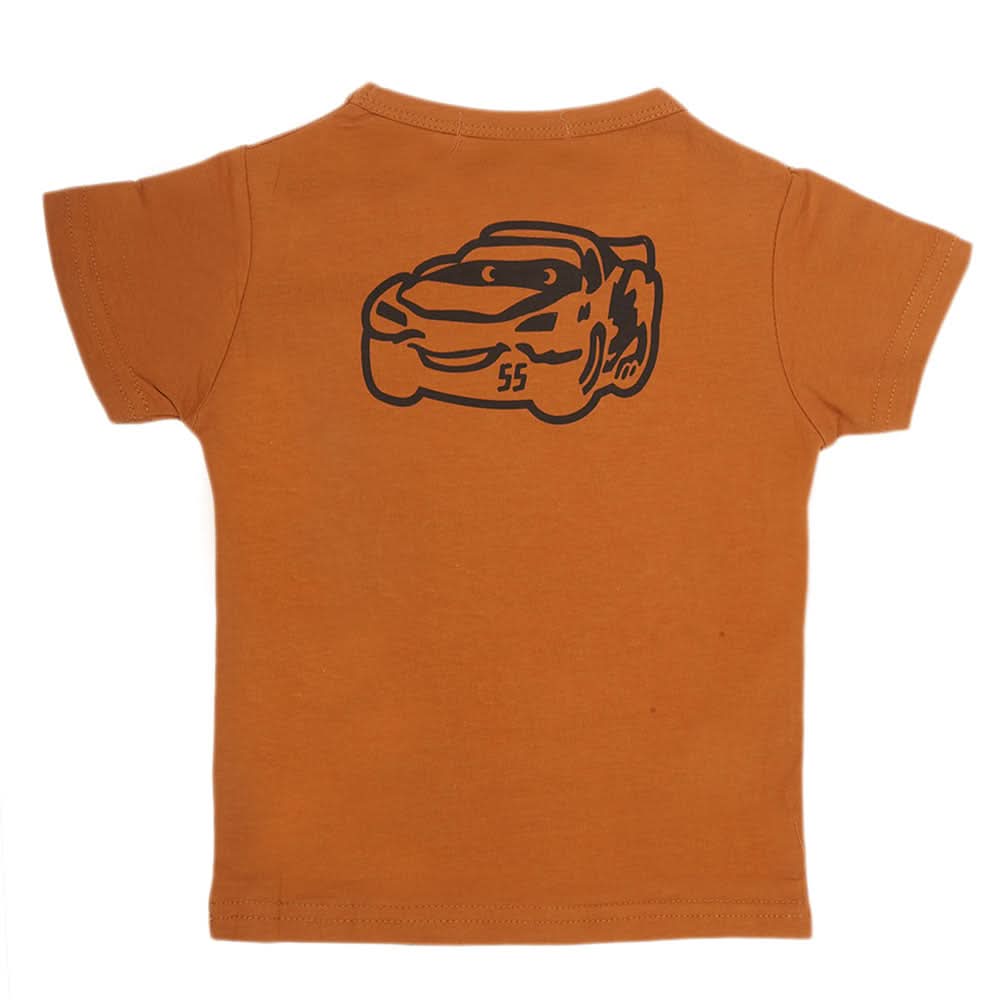 Boys Half Sleeves T-Shirt - Brown, Kids, Boys T-Shirts, Chase Value, Chase Value