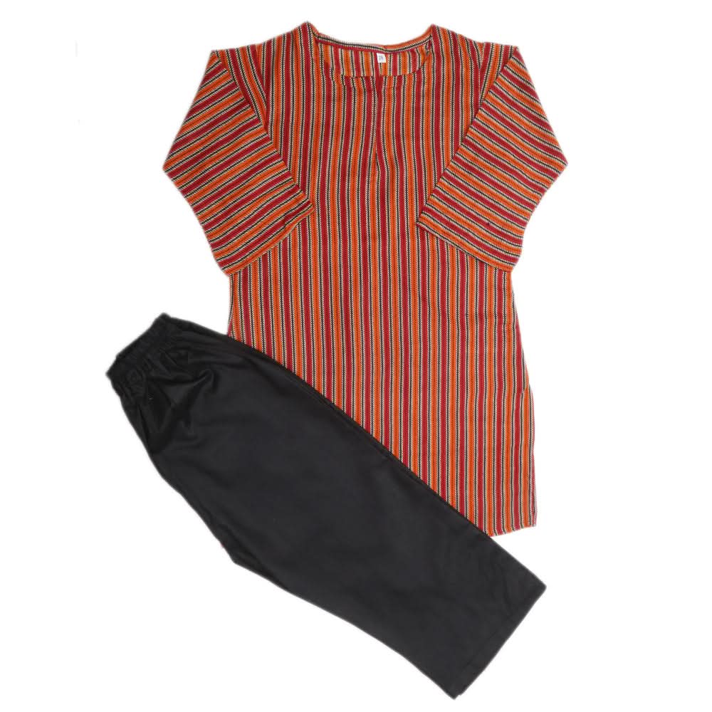 Girls Printed Shalwar Suit - Multi, Kids, Girls Sets And Suits, Chase Value, Chase Value
