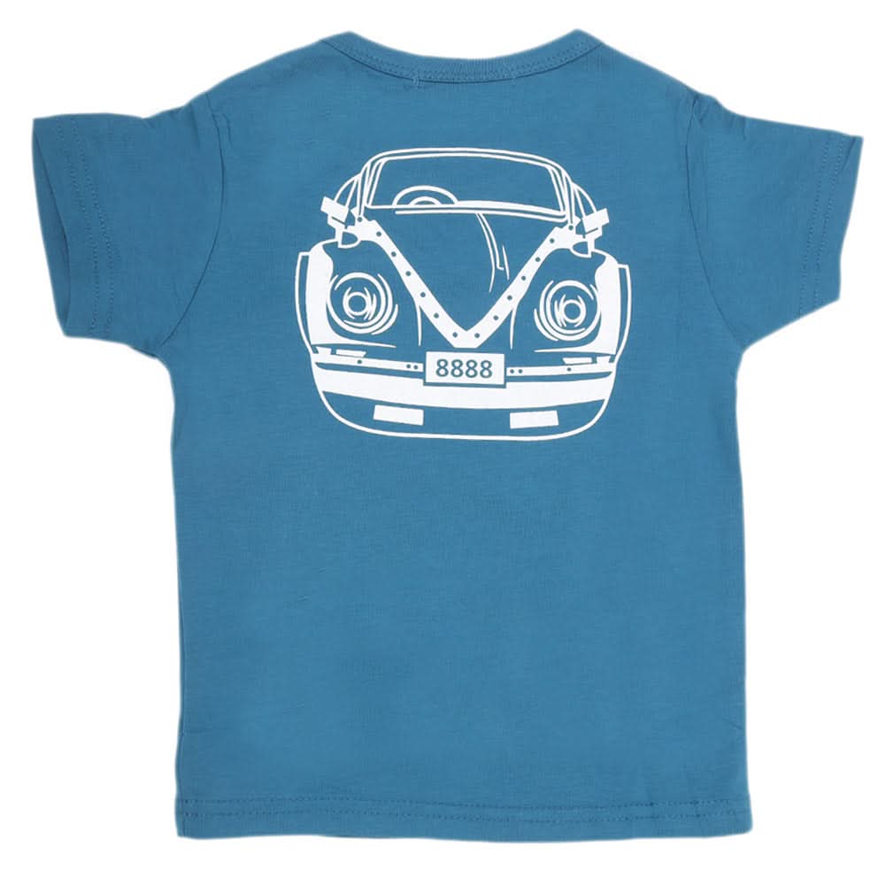Boys Half Sleeves T-Shirt - Steel Blue, Kids, Boys T-Shirts, Chase Value, Chase Value