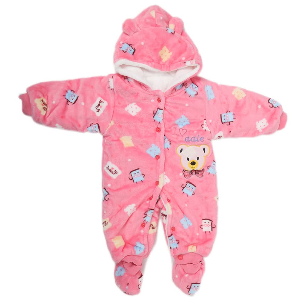 Newborn Full Sleeves Unisex Romper JA01 - Pink, Kids, NB Boys Rompers, Kids, NB Girls Rompers, Chase Value, Chase Value
