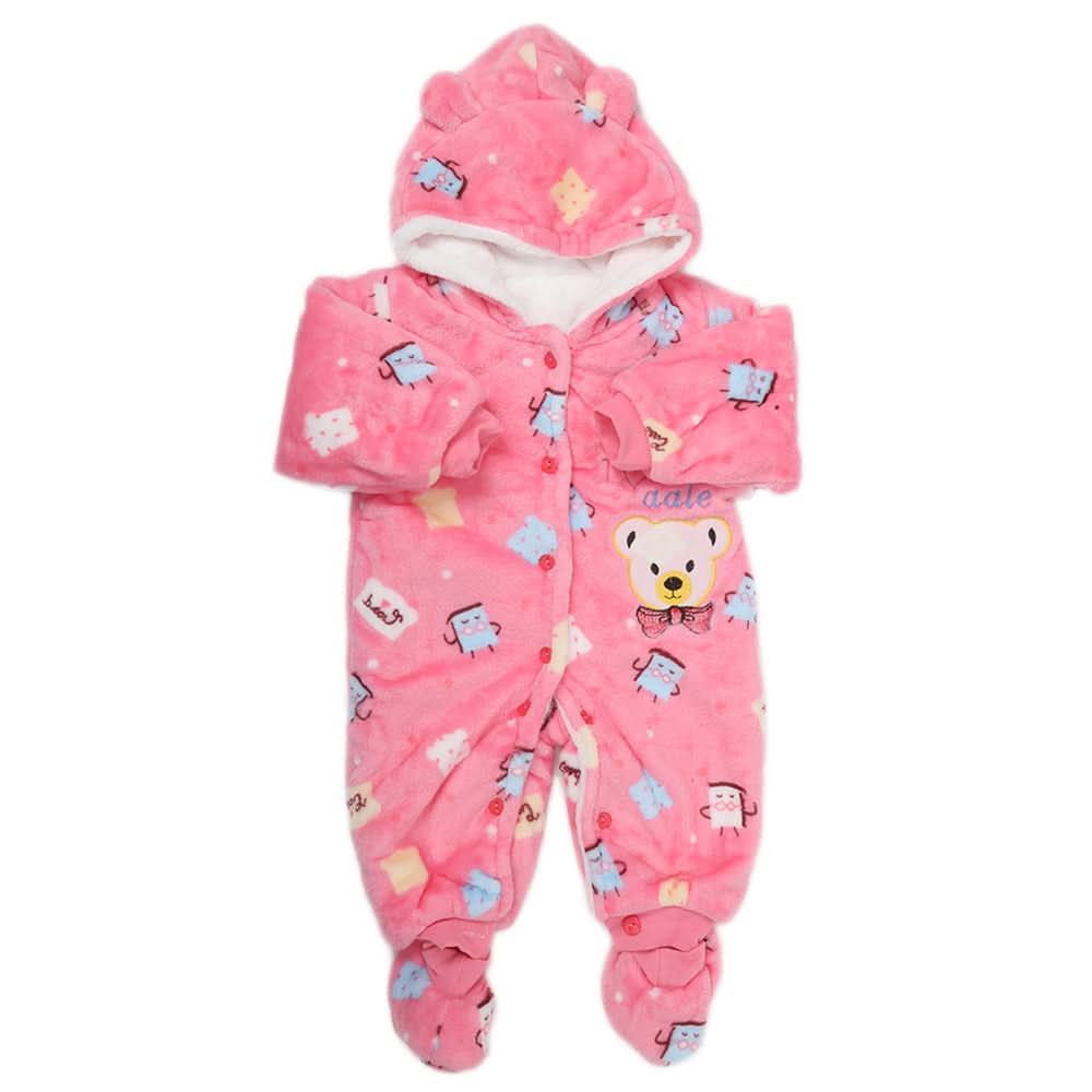 Newborn Full Sleeves Unisex Romper JA01 - Pink, Kids, NB Boys Rompers, Kids, NB Girls Rompers, Chase Value, Chase Value