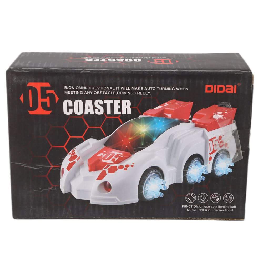 Coaster Car With Music And Light For Kids - White - test-store-for-chase-value