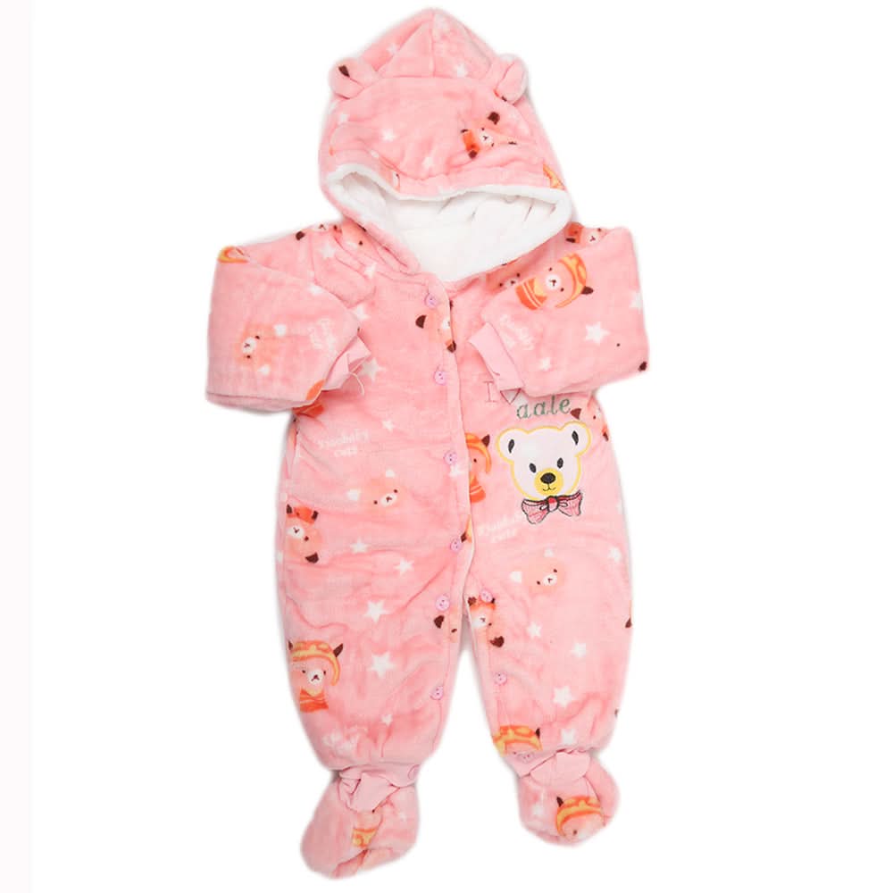 Newborn Full Sleeves Unisex Romper JA01 - Pink, Kids, NB Boys Rompers, Kids, NB Girls Rompers, Chase Value, Chase Value