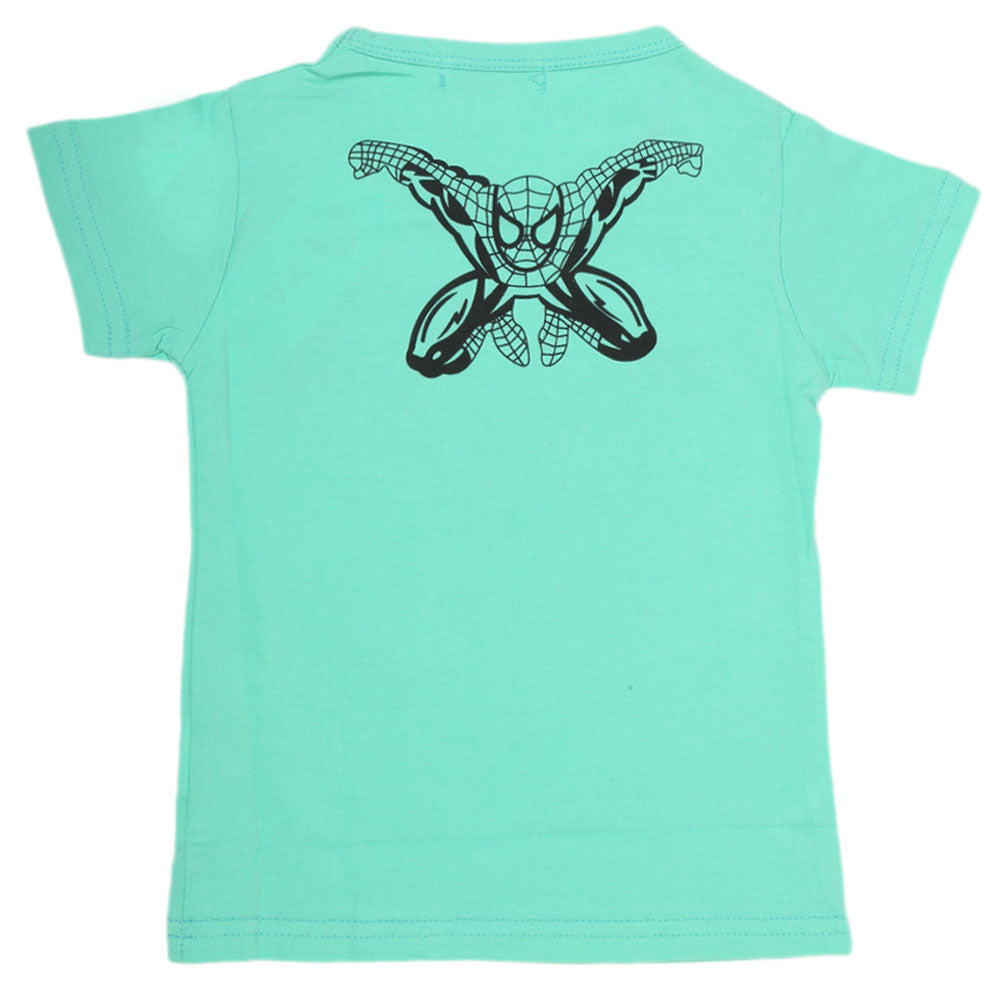 Boys Half Sleeves T-Shirt - Cyan, Kids, Boys T-Shirts, Chase Value, Chase Value