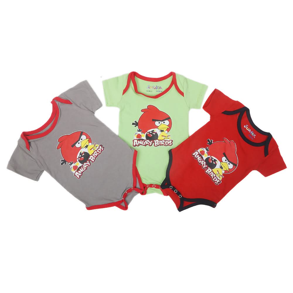 Newborn Boys Romper Pack Of 3 - Multi, Kids, NB Boys Rompers, Chase Value, Chase Value