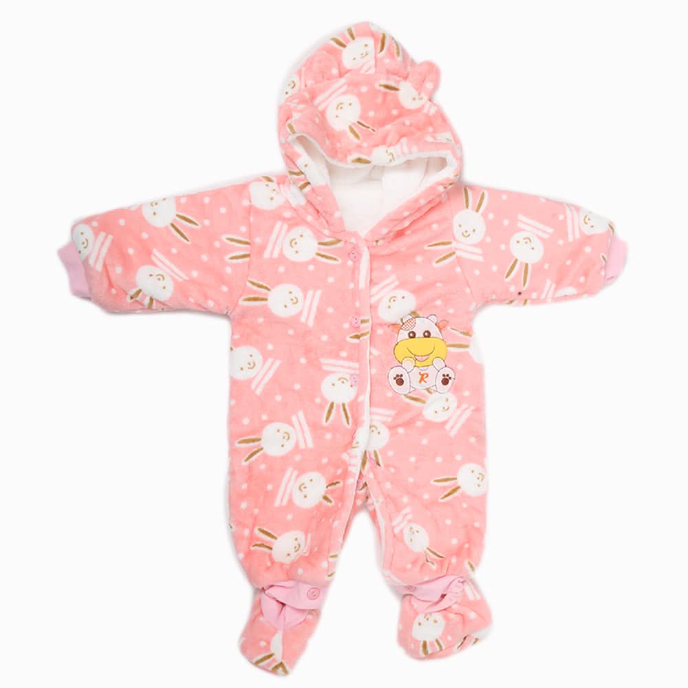 Newborn Full Sleeves Unisex Romper JA01 - Pink, Kids, NB Boys Rompers, Kids, NB Girls Rompers, Chase Value, Chase Value