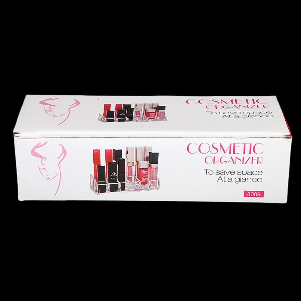 Acrylic Cosmetic Makeup Organizer Storage Box - White, Home & Lifestyle, Storage Boxes, Chase Value, Chase Value
