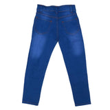 Girls Denim Embroidered Pant - Royal Blue, Kids, Pants And Capri, Chase Value, Chase Value
