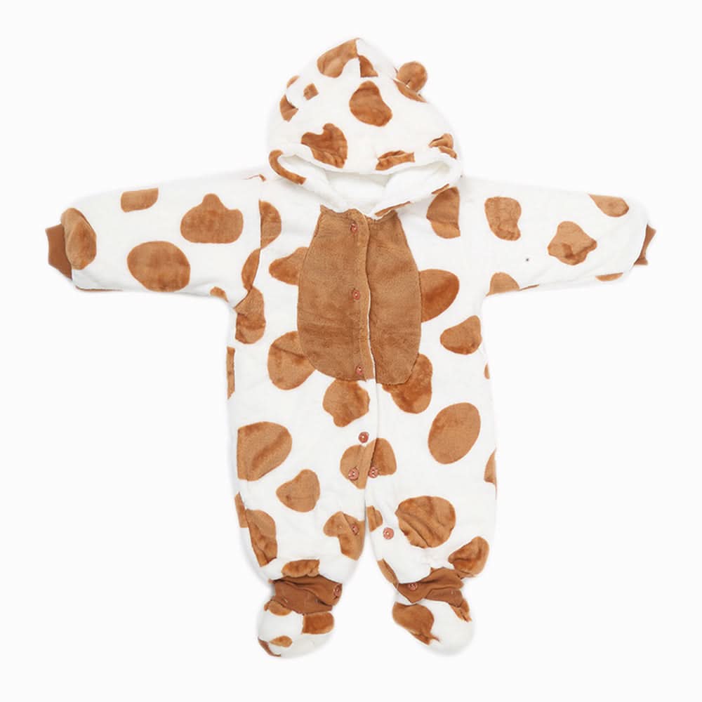 Newborn Full Sleeves Unisex Romper JA01 - Brown, Kids, NB Boys Rompers, Kids, NB Girls Rompers, Chase Value, Chase Value