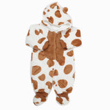 Newborn Full Sleeves Unisex Romper JA01 - Brown, Kids, NB Boys Rompers, Kids, NB Girls Rompers, Chase Value, Chase Value