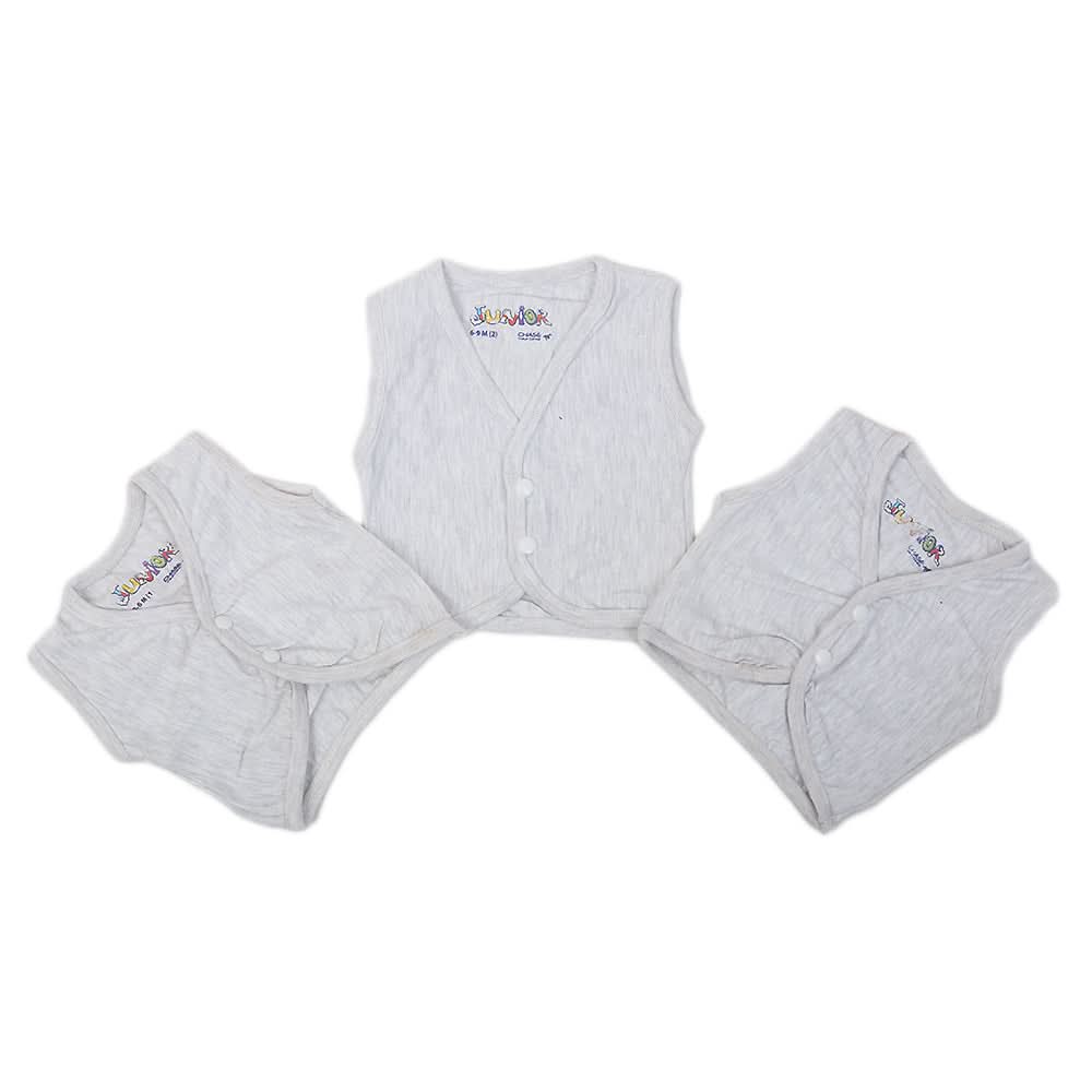 Newborn Vest 3 Piece Set - Grey, Kids, Other Accessories, Chase Value, Chase Value