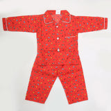 Boys Full Sleeves Night Suit - Red, Kids, Boys Sets And Suits, Chase Value, Chase Value