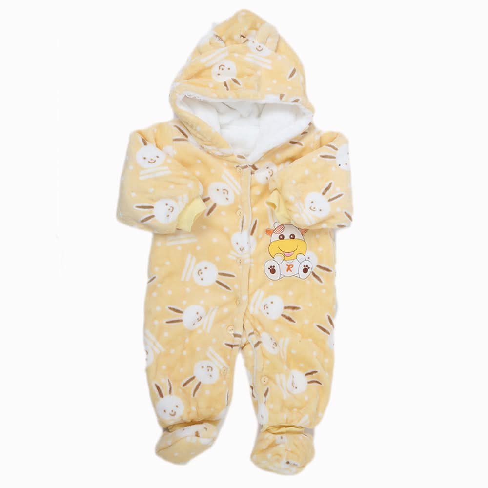Newborn Full Sleeves Unisex Romper JA01 - Yellow, Kids, NB Boys Rompers, Kids, NB Girls Rompers, Chase Value, Chase Value