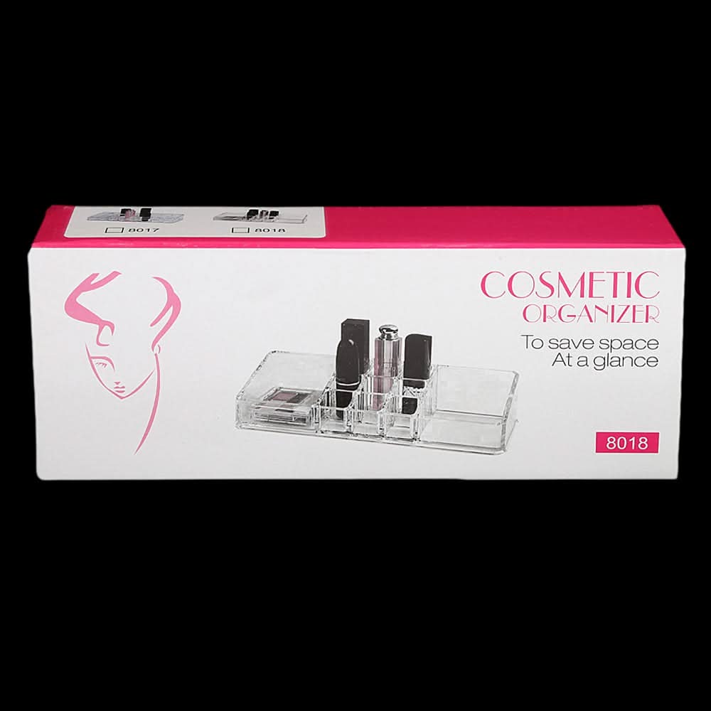 Acrylic Cosmetic Makeup Organizer Storage Box - White, Home & Lifestyle, Storage Boxes, Chase Value, Chase Value