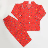 Boys Full Sleeves Night Suit - Red, Kids, Boys Sets And Suits, Chase Value, Chase Value