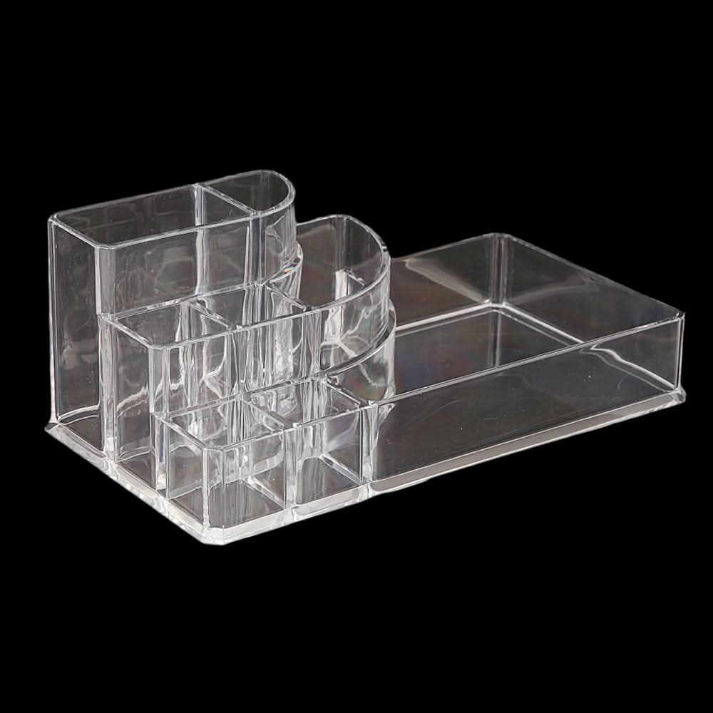 Acrylic Cosmetic Makeup Organizer Storage Box - White, Home & Lifestyle, Storage Boxes, Chase Value, Chase Value