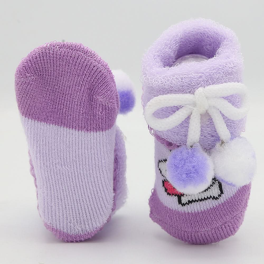 Newborn Booties (RA601) - Purple, Kids, NB Shoes And Socks, Chase Value, Chase Value