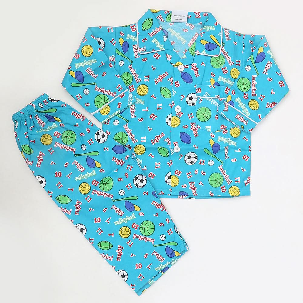 Boys Full Sleeves Night Suit - Sea Green, Kids, Boys Sets And Suits, Chase Value, Chase Value