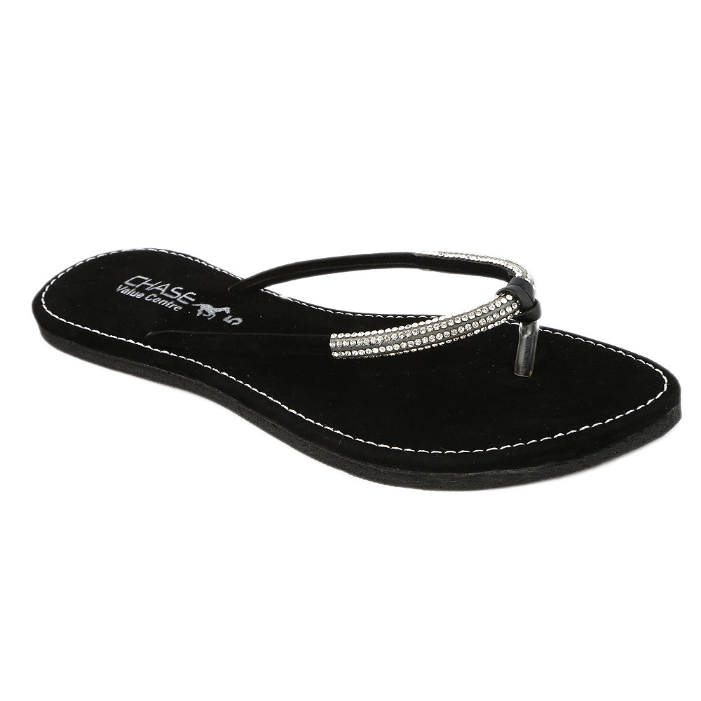 Girls Slippers J-322 - Black, Kids, Girls Slippers, Chase Value, Chase Value