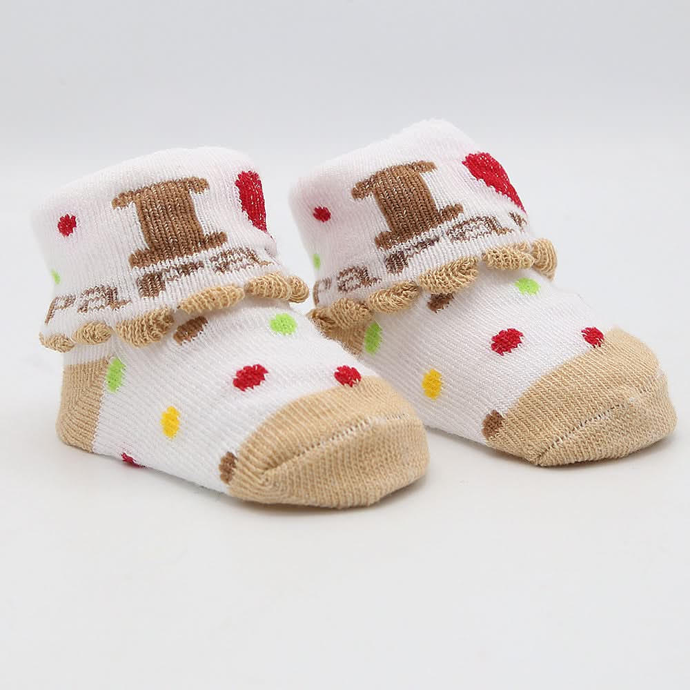 Newborn Booties (RA601) - Brown, Kids, NB Shoes And Socks, Chase Value, Chase Value
