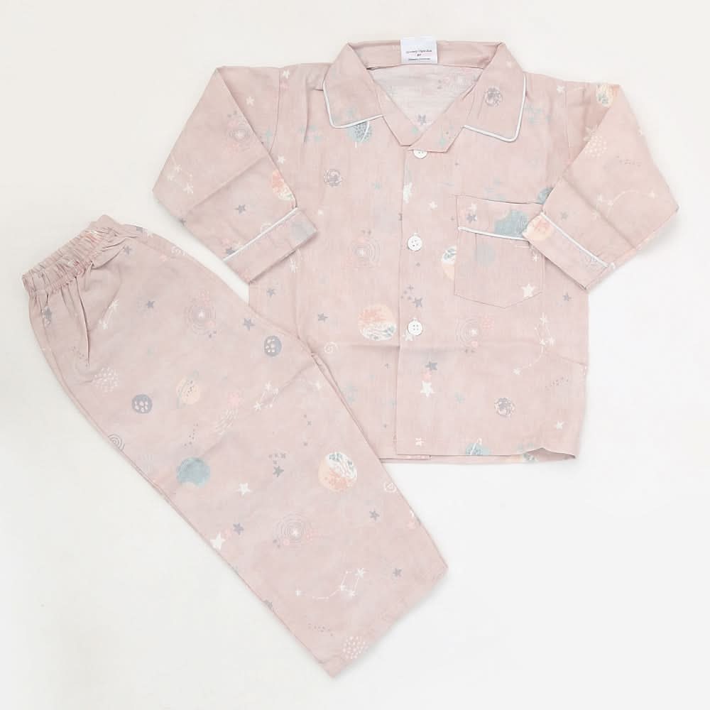 Boys Full Sleeves Night Suit - Tea Pink, Kids, Boys Sets And Suits, Chase Value, Chase Value