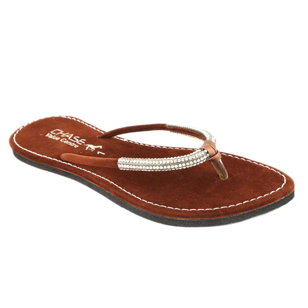 Girls Slippers J-322 - Brown, Kids, Girls Slippers, Chase Value, Chase Value