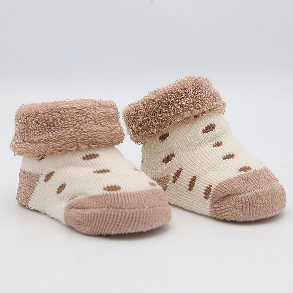 Newborn Booties (RA601) - Brown, Kids, NB Shoes And Socks, Chase Value, Chase Value