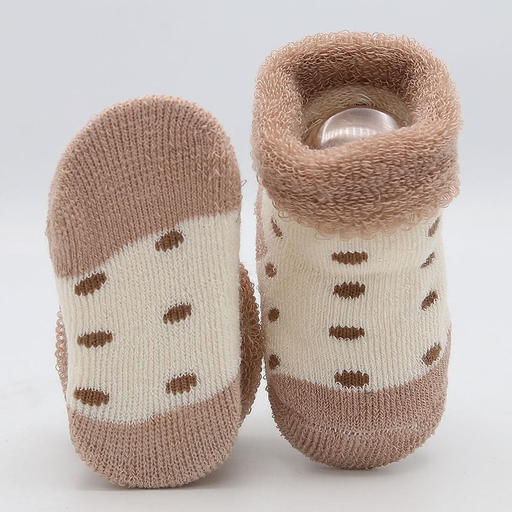 Newborn Booties (RA601) - Brown, Kids, NB Shoes And Socks, Chase Value, Chase Value