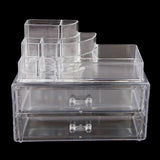 Acrylic Cosmetic Makeup Organizer Storage Box - White, Home & Lifestyle, Storage Boxes, Chase Value, Chase Value