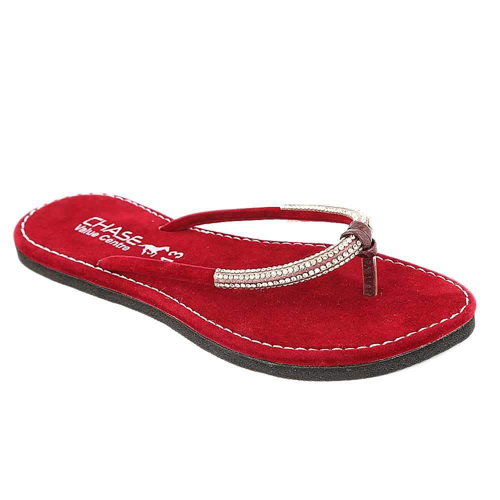 Women's Slipper (J322) Maroon, Women, Slippers, Chase Value, Chase Value