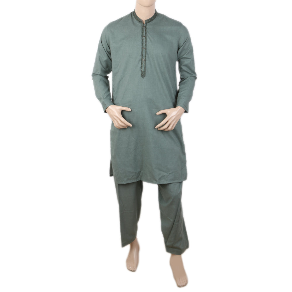 Men's Shalwar Suit - Green, Men, Shalwar Kameez, Chase Value, Chase Value