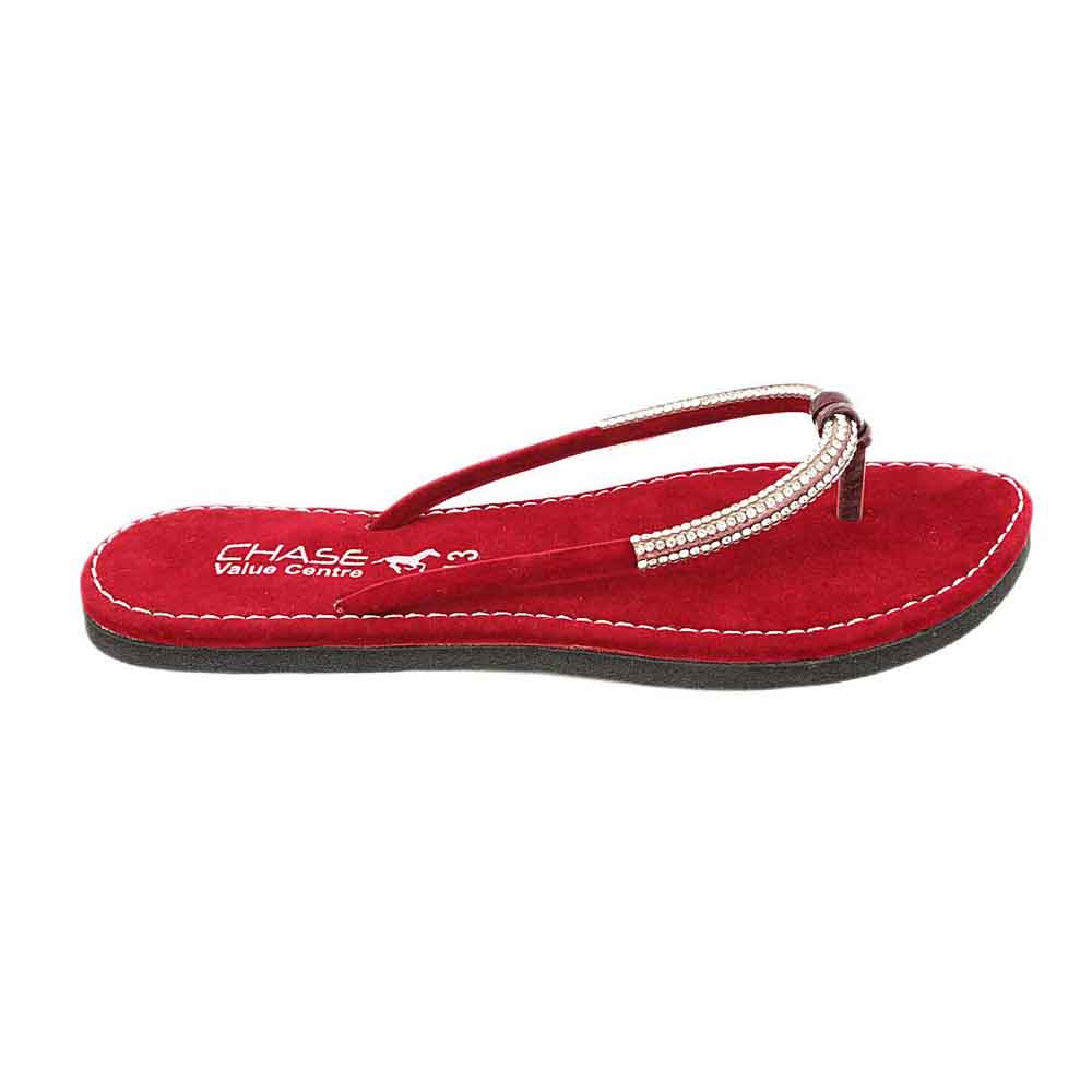 Girls Slippers J-322 - Maroon, Kids, Girls Slippers, Chase Value, Chase Value