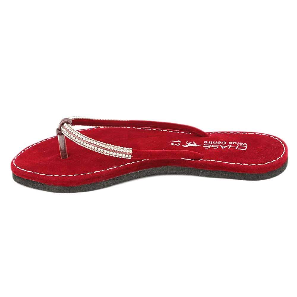Women's Slipper (J322) Maroon, Women, Slippers, Chase Value, Chase Value