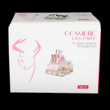 Acrylic Cosmetic Makeup Organizer Storage Box - White, Home & Lifestyle, Storage Boxes, Chase Value, Chase Value