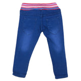 Girls Stretchable Denim Pant - Blue, Kids, Pants And Capri, Chase Value, Chase Value